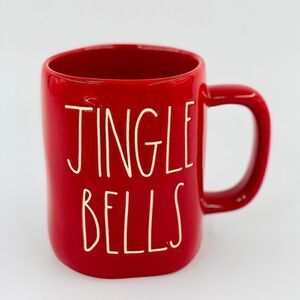 Rae Dunn Red Jingle Bells Mug